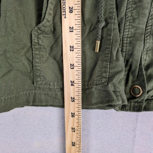 Vanity Dark Green Full Zip Military Jacket Women's M Gorpcore Drawstring Waist - Picture 7 of 10